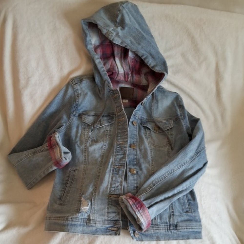 Maurices Denim & Plaid Jacket NWOT!